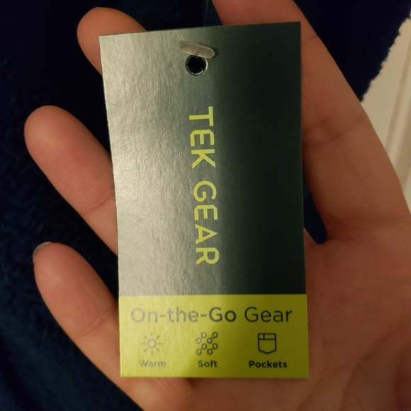 Women's Tek Gear Blue Fleece with Collar - Picture 8 of 11